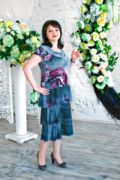 платье шифон шелк Галатея от бренда Liubov Jbaai фото 4